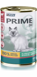 PUPIL Prime Rich in beef and liver - mokré krmivo pro kočky - 400g