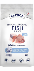 BALTICA Nutraceutic Hypoallergenic Light M Fish with rice - suché krmivo pro psy - 12kg