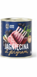 JOHN DOG Berry Line Lamb with blackberries - vlhké krmivo pro psy - 800g
