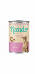 KATIDO Turkey with tuna - mokré krmivo pro kočky - 400g
