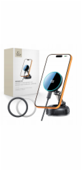 Adidas Bezdrátová nabíječka TECH-PROTECT MM25W-V8 QI2.2 s magnetickým uchycením na čelní sklo a palubní desku, 25W, černá