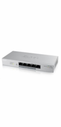 Zyxel GS1200-5HPv2 5-port Desktop Gigabit Web Smart PoE switch, 4x PoE+ GbE, PoE 60W, fanless
