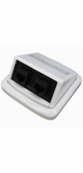 Dvojzásuvka ABB TANGO 2xRJ45 Cat5e UTP bílá,BKkeys