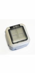 ABB Datová zásuvka OUTDOOR IP54 STP CAT5E 2xRJ45