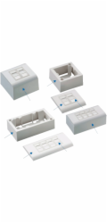 DATACOM Modul.dat.zásuvka STP CAT5E 4xRJ45 na i pod omítku
