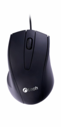 C-TECH Myš WM-07/Ergonomická/Optická/Pro praváky/1 200 DPI/Drátová USB/Černá