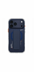 SKINARMA Pouzdro Haxa pro iPhone 17 Pro s magnetickým nabíjením a stojánkem, modré
