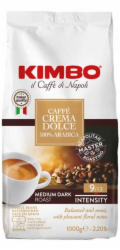 Kimbo Crema Dolce Arabica 100% kávová zrna 1kg