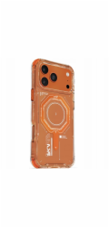 SKINARMA Pouzdro Magma pro iPhone 17 Pro Max s magnetickým nabíjením, oranžové