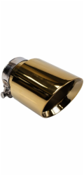 Poujoulat Koncovka tlumiče výfuku 89 mm, vstup 67 mm, zlatá