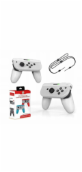 JYS 2x držáky Joy-Con ovladačů Handgrip pro Nintendo Switch / OLED / -ns226 / 2x bílé