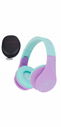 PowerLocus Bluetooth sluchátka P1 v tyrkysově fialové barvě