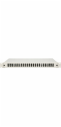 ExtraLink Přepínač 48žilový optický patch panel, šedý, duplexní otvory