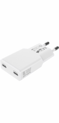 Adidas 4smarts FlatPlug Slim Dual 30W GaN 2xUSB-C nástěnná nabíječka bílá