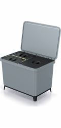 Prosperplast Odpadkový koš na třídění, šedý (NKS60W3-429U)