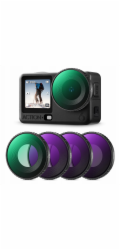 Kf Sada filtrů 4x komp. filtr + šedý Nd8 Nd16 Nd32 pro DJI Osmo Action 6 K&F / Skutečně: 2709