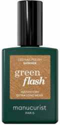 ANNY MANUCURIST_Green Flash LED gelový lak na nehty s třpytkami 15ml