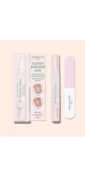 BingoSpa MANUCURIST_SET Glossy Booster Duo Peeling Pen peeling s kyselinou glykolovou + Mini Nail Buffer oboustranný leštič na nehty
