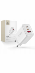 Tech-Protect SÍŤOVÁ NABÍJEČKA NCA65W-GAN SE 3 PORTY PD 65W / QC3.0 BÍLÁ