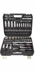 AWTools Sada nářadí 144dílná sada klíčů 1/2 / 1/4 BLACK LINE