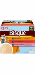 INABA Ciao Bisque Creamy soup with chicken, beef and fish - pamlsek pro kočky - 24x40g