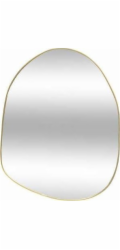 Atmosphera Asymetrické závěsné zrcadlo ROMAN, zlaté, 30 x 40 cm