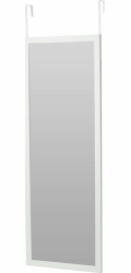 Home Styling Collection Kolekce bytového stylingu Velké nástěnné zrcadlo na dveře, rám z MDF, 34 x 94 cm