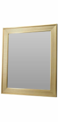Home Styling Collection Kolekce bytového stylingu Nástěnné zrcadlo v kovovém rámu, metalický efekt, 49,5 x 59,5 cm