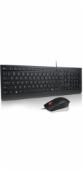 Lenovo Kombinovaná klávesnice a myš Essential Wired | Sada klávesnice a myši | Drátová | Myš součástí balení | Estonská | Černá