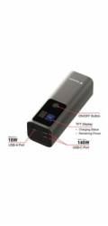 VERBATIM Powerbanka Charge  n  Go, 27000 mAh, 2x USB-C 140W, 1x USB-A 18W, Šedá
