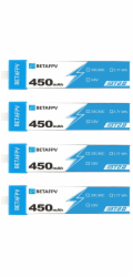 BetaFPV BT2.0 450mAh 4 kusy | 1S baterie pro dron | 3,8 V, 450 mAh