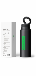 Amazingthing Magnetická láhev na vodu s držákem kompatibilním s MagSafe pro sport a trénink - černá