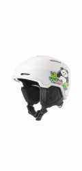 RockBros Lyžařská helma Qunature 10130003005 s chrániči uší Panda na snowboard pro děti velikost M - bílá