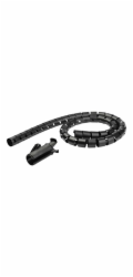 Startech 1.5m (4.9ft) Cable Management Sleeve - Spiral - 1" (25mm) Diameter - W/ Cable Loading Tool - Black (CMSCOILED) - Sada pro spojkování kabelu - cerná - 1.5 m