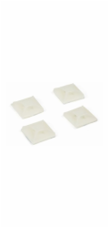Startech 100 Pack Cable Tie Mounts with Adhesive Tape for 0.13 in. (3.2 mm) Wide Ties, Nylon/Plastic Zip Tie Mounts, Electrical/Network Cable Wrap Mounts / 94V-2 Fire & UL Rated TAA - Nylon 66 Zip Tie