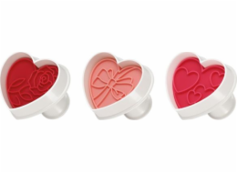 Tescoma Vykrajovátka s razítkem DELCIA, 3 ks, srdíčka Tescoma univerzální