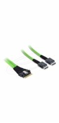 Delock - Interní kabel SAS - 8i Slim SAS (SFF-8654) (M) do 4i OCuLink (SFF-8611) (M) - 50 cm