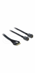 Delock - Interní kabel SAS - 8i Slim SAS (SFF-8654) (M) do Mini SAS HD (SFF-8643) (M) - 50 cm