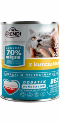 FRENDI Chunks in sauce with chicken - mokré krmivo pro kočky - 800g
