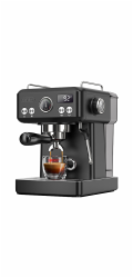 Pístový espresso stroj HiBREW H10A s regulací teploty (černý)