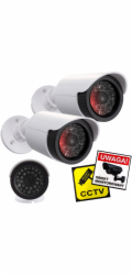 CEE Sada dvou atrapných kamer IR1800 WT, bílé, napájecí zdroj 2xAA, ABS, IR LED