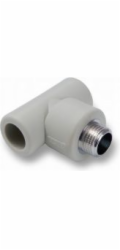 Detal-met T-kus PP s vnějším závitem 32 mm x 1