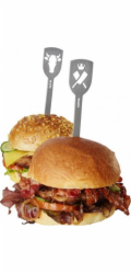 Gefu TORRO Hamburgerové špízy, 2 ks. Býčí, kladívkové Gefu