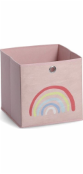 Zeller Úložný box Rainbow Rose, látkový, růžový