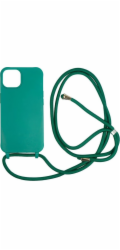 MOBILE ORIGIN Tmavě zelený kryt Lanyard pro iPhone 14