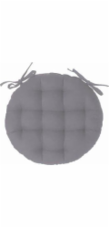 ATMOSPHERA Polštář na židli 38 cm kulatý šedý
