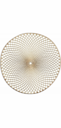 Zeller MANDALA Prostírání, O 38 cm, zlaté
