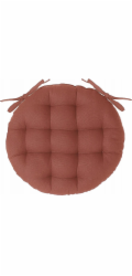 ATMOSPHERA Kulatý polštář na židli , O 38 cm, oranžový