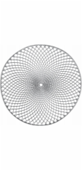 Zeller MANDALA Prostírání, O 38 cm, stříbrná