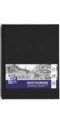 Oxford Sketchbook SKETCHBOOK šitý A4 96k 100g černý 400152623 OXFORD